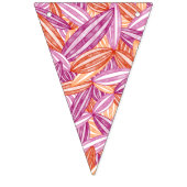 Lesbische Pride Abstracte Zen Bloembladeren Roze Vlaggetjes (Derde vlag)