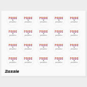 Lesbische Pride and Prejudice-confetti Ronde Sticker (Vel)