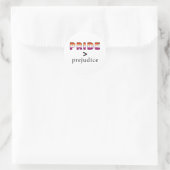 Lesbische Pride and Prejudice-confetti Ronde Sticker (Tas)