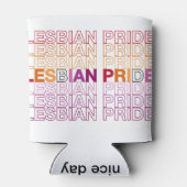 Lesbische Pride Blikjeskoeler (Achterkant)