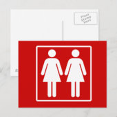 Lesbische Pride Briefkaart (Voorkant / Achterkant)