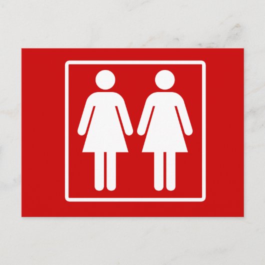 Lesbische Pride Briefkaart (Voorkant)