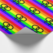 Lesbische Pride Cadeaupapier (Hoek)