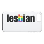Lesbische Pride Case-Mate iPhone Case (Achterkant (Horizontaal))