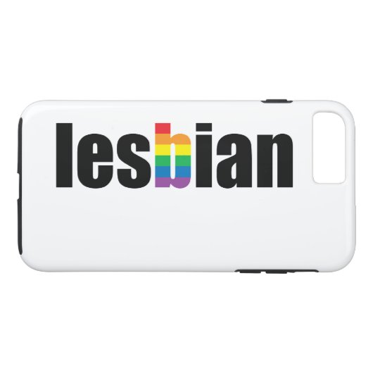 Lesbische Pride Case-Mate iPhone Case (Achterkant (Horizontaal))