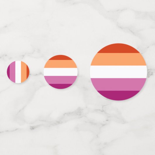 Lesbische Pride Confetti (Voorkanten)