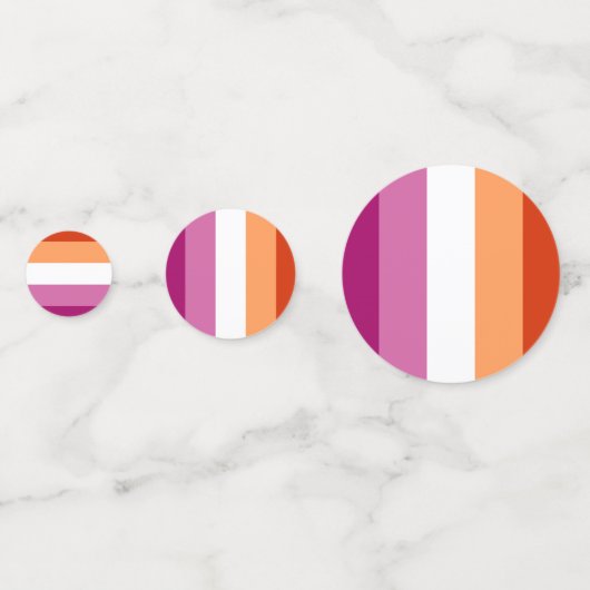 Lesbische Pride Confetti (Achterkanten)