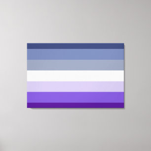 Lesbische Pride Flag (Butch) Canvas Afdruk