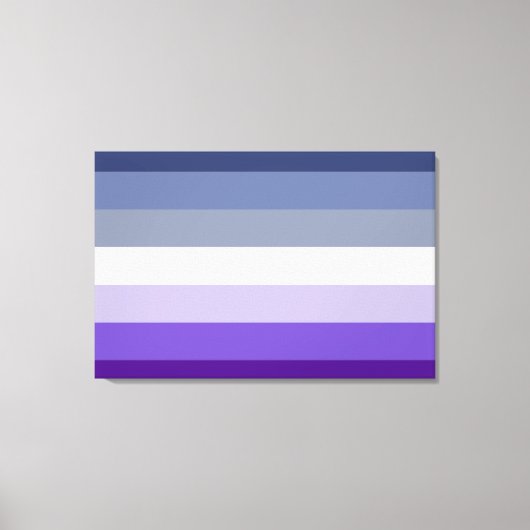 Lesbische Pride Flag (Butch) Canvas Afdruk (Voorkant)