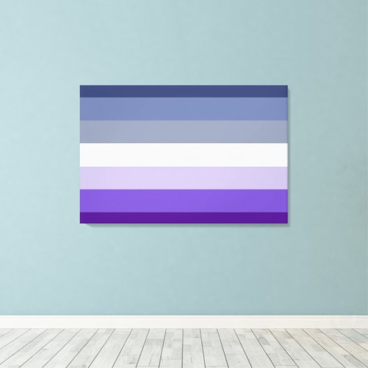 Lesbische Pride Flag (Butch) Canvas Afdruk (Insitu (Houten vloer))