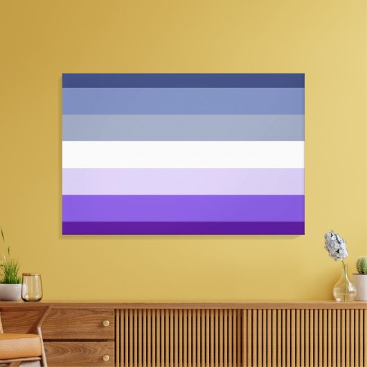 Lesbische Pride Flag (Butch) Canvas Afdruk (Insitu (Woonkamer))