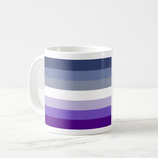 Lesbische Pride Flag (Butch) Koffiemok (Voorkant links)