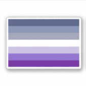 Lesbische Pride Flag (Butch) Sticker (Voorkant)