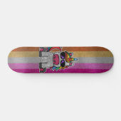Lesbische Pride Flag Glitter Unicorn SK8R Dope Persoonlijk Skateboard (Horizontaal)