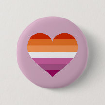 Lesbische Pride Flag Hart Ontwerp Badge Pride 2024