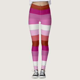 Lesbische Pride Flag LGBTQ+ Horizontale Streep Leggings