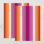 Lesbische Pride Flag Sinaasappel Roze Pack van 2 B (Voorkant / Achterkant)