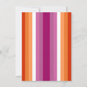 Lesbische Pride Flag Sinaasappel Roze Pack van 2 B (Achterkant)