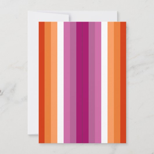 Lesbische Pride Flag Sinaasappel Roze Pack van 2 B (Voorkant)