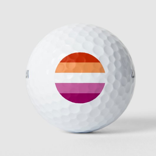 Lesbische Pride Golfballen (Voorkant)