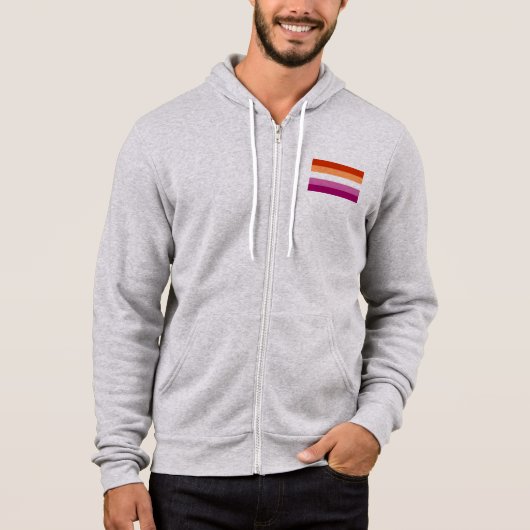 Lesbische Pride Hoodie (Voorkant)