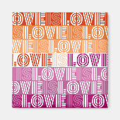 Lesbische Pride Liefde is Liefde is Liefde Magneet (Voorkant)