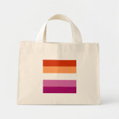 Lesbische Pride Mini Tote Bag (Voorkant)