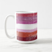 Lesbische Pride Paint Koffiemok (Links)