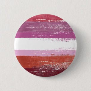 Lesbische Pride Paint Ronde Button 5,7 Cm