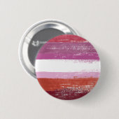 Lesbische Pride Paint Ronde Button 5,7 Cm (Voorkant /achterkant)