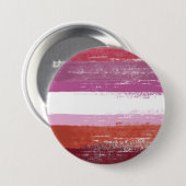 Lesbische Pride Paint Ronde Button 7,6 Cm (Voorkant /achterkant)