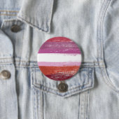 Lesbische Pride Paint Ronde Button 7,6 Cm (In situ)