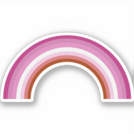 Lesbische pride Pink Rainbow-vlag Sticker
