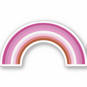 Lesbische pride Pink Rainbow-vlag Sticker
