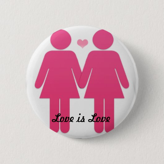 Lesbische Pride Ronde Button 5,7 Cm (Voorkant)