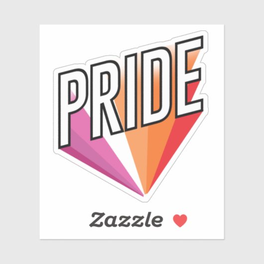 Lesbische Pride Sticker (Vel)