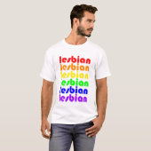 Lesbische Pride T-shirt (Voorkant volledig)