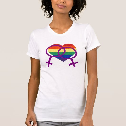 Lesbische Pride T-shirt (Voorkant)