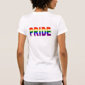 Lesbische Pride T-shirt (Achterkant)