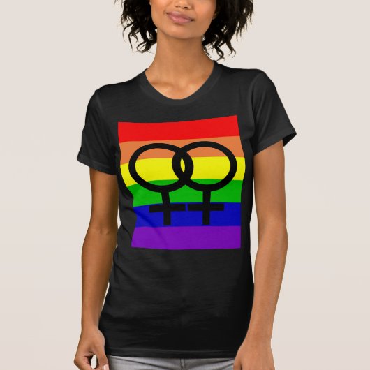 Lesbische Pride T-shirt (Voorkant)