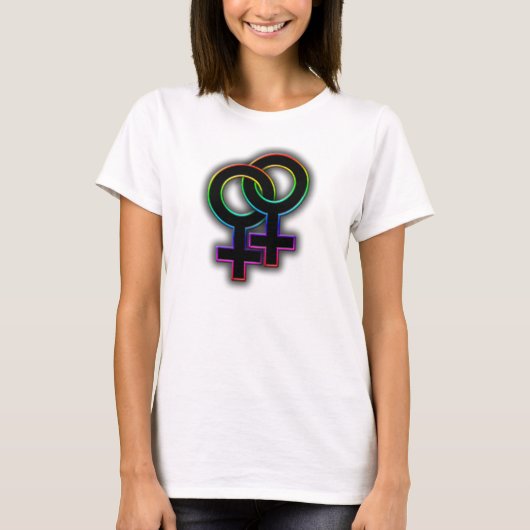 Lesbische Pride T-shirt (Voorkant)