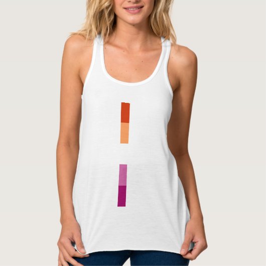 Lesbische Pride Tanktop (Voorkant)