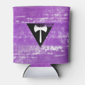 Lesbische Pride Verf (Labrys) Blikjeskoeler (Voorkant)