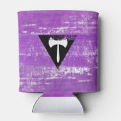 Lesbische Pride Verf (Labrys) Blikjeskoeler (Achterkant)