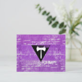 Lesbische Pride Verf (Labrys) Briefkaart (Staand voorkant)