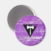 Lesbische Pride Verf (Labrys) Magneet (Voorkant / Achterkant)