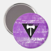 Lesbische Pride Verf (Labrys) Magneet (Voorkant / Achterkant)
