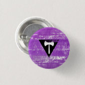 Lesbische Pride Verf (Labrys) Ronde Button 3,2 Cm (Voorkant /achterkant)