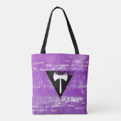 Lesbische Pride Verf (Labrys) Tote Bag (Achterkant)