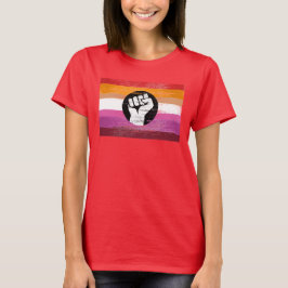 Lesbische Pride Verzetsvlag T-shirt